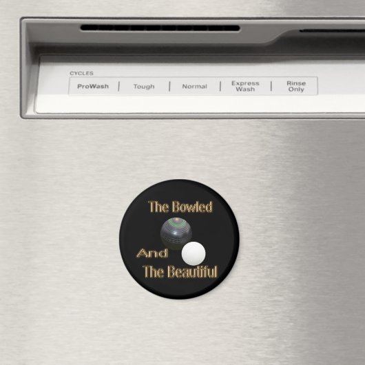 Goldlachs Bowling und schön, Magnet (In Situ (Geschirrspüler))