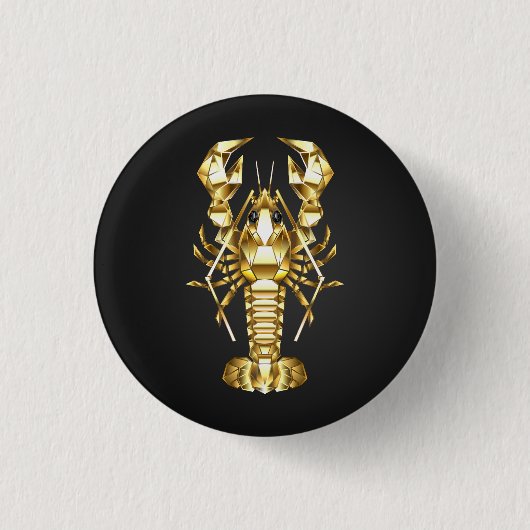 Goldlachs Button (Vorderseite)