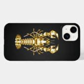 Goldlachs Case-Mate iPhone Hülle (Rückseite (Horizontal))