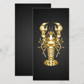 Goldlachs Dankeskarte (Vorne/Hinten)