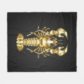 Goldlachs Fleecedecke (Vorderseite (Horizontal))
