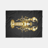 Goldlachs Fleecedecke (Vorderseite (Horizontal))