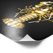 Goldlachs Fotodruck (Ecke)