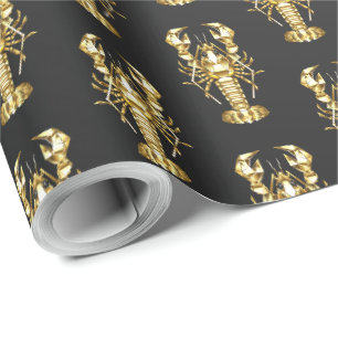 Goldlachs Geschenkpapier