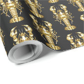 Goldlachs Geschenkpapier (Rolleneckpunkt)