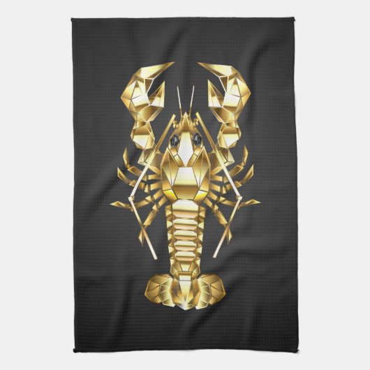 Goldlachs Geschirrtuch (Vertikal)