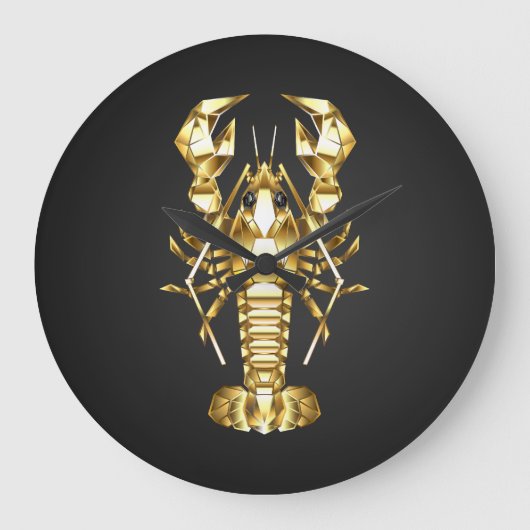 Goldlachs Große Wanduhr (Vorderseite)