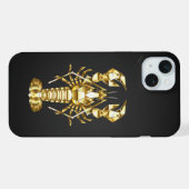 Goldlachs iPhone Hülle (Rückseite (Horizontal))