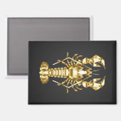 Goldlachs Magnet (Vorderseite/Rückseite)