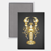 Goldlachs Magnet (Vorderseite/Rückseite)