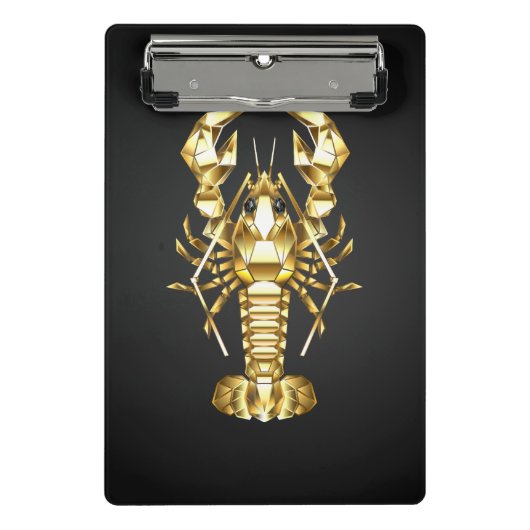 Goldlachs Mini Klemmbrett (Vorderseite)
