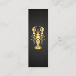 Goldlachs Mini Visitenkarte