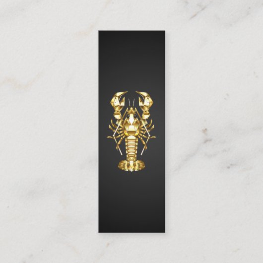 Goldlachs Mini Visitenkarte (Vorderseite)