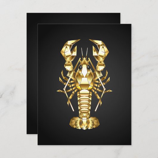 Goldlachs Mitteilungskarte (Vorne/Hinten)