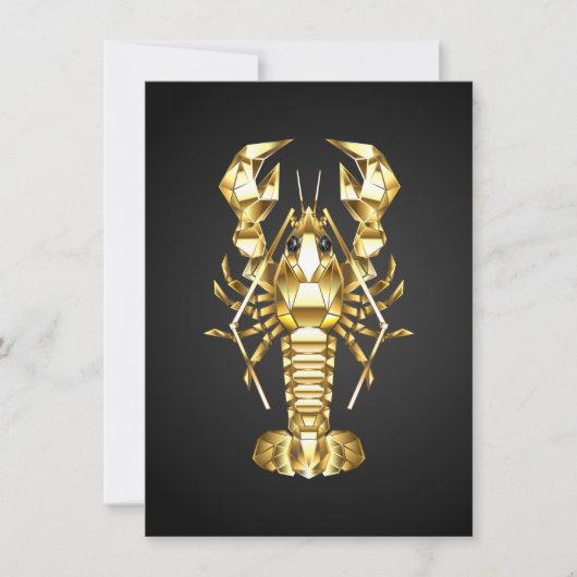 Goldlachs Mitteilungskarte (Vorderseite)