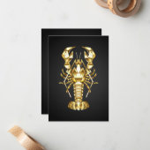 Goldlachs Mitteilungskarte (Vorderseite/Rückseite Beispiel)