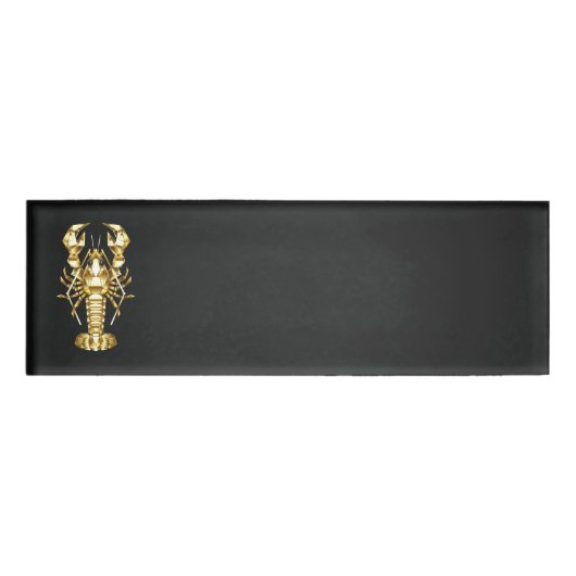 Goldlachs Namenschild (Vorderseite)