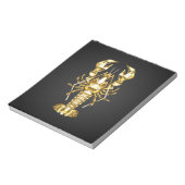 Goldlachs Notizblock (Rotiert)