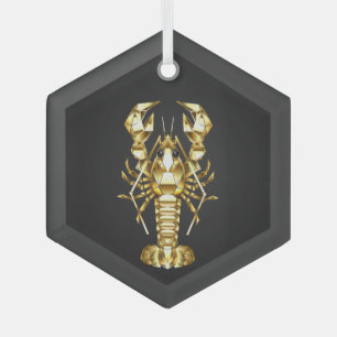 Goldlachs Ornament Aus Glas