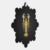 Goldlachs Ornament Karte (Rechts)
