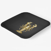 Goldlachs Pappteller (Gewinkelt)
