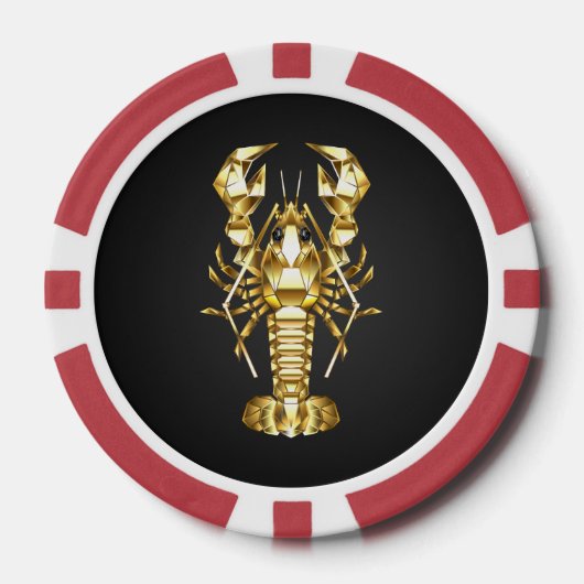 Goldlachs Pokerchips (Vorderseite)