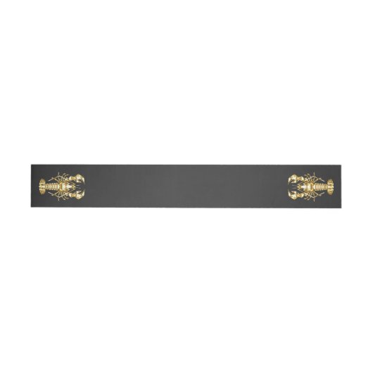 Goldlachs Rundum-Adressaufkleber (Person)