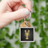 Goldlachs Schlüsselanhänger (Hand)