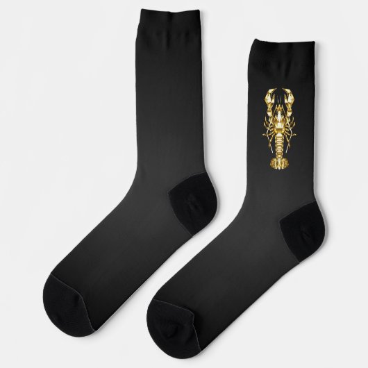Goldlachs Socken (Linkes Detail)