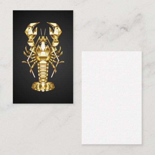 Goldlachs Visitenkarte (Vorne/Hinten)