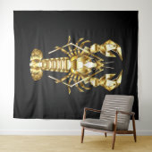 Goldlachs Wandteppich (Beispiel (Horizontal))