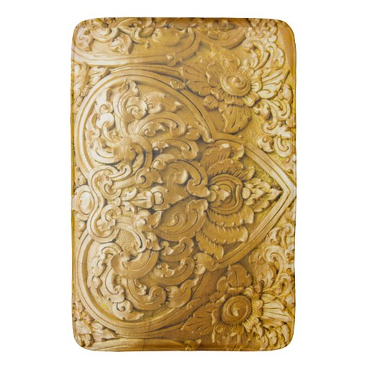 Goldlackierte, antike Holzarbeiten, Vintag, elegan Badematte (Vorderseite Vertikal)