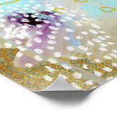 Goldlackierung abstrakt poster (Ecke)