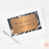 Goldlackierung aus schwarzer Rose, vergoldetes Buc Rechteckiger Aufkleber (Umschlag)