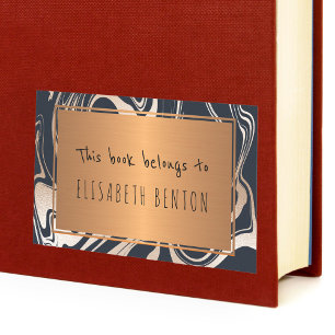 Goldlackierung aus schwarzer Rose, vergoldetes Buc Rechteckiger Aufkleber