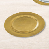 Goldlader Runder Pappuntersetzer (Angewinkelt)