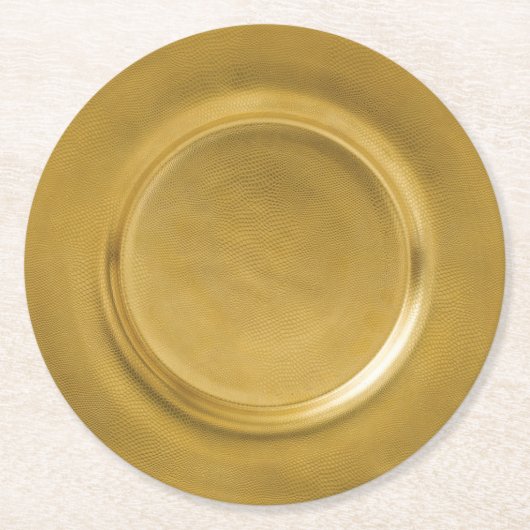 Goldlader Runder Pappuntersetzer (Vorderseite)