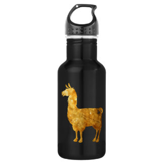 Goldlama-Wasser-Flasche Trinkflasche