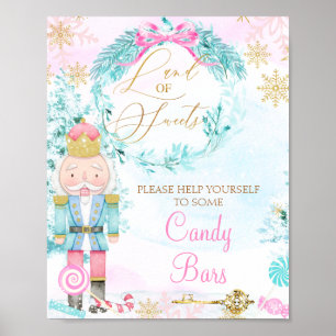 Goldland Süßigkeiten Nutcracker Geburtstagszeichen Poster