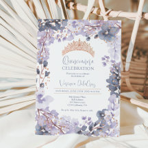 Goldlavendel-Tiara-Prinzessin Quinceanera