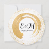 Goldleaf-Spray-Einladung Einladung (Vorderseite)