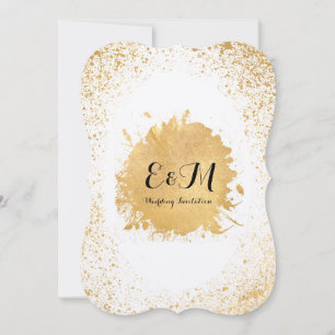 Goldleaf-Spray-Einladung Einladung