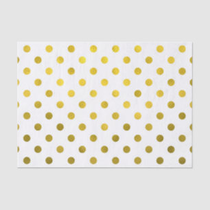 Goldleder Metallische Imitat Fohlen Kleiner Polka Seidenpapier