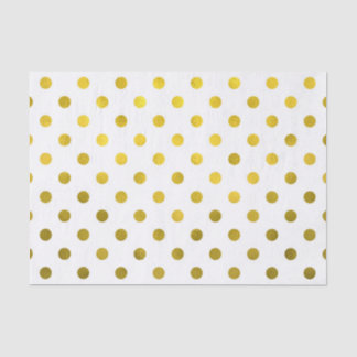 Goldleder Metallische Imitat Fohlen Kleiner Polka Seidenpapier