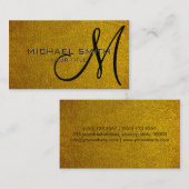 Goldleder Visitenkarte (Vorne/Hinten)