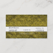 Goldlederne Schlangenhautmode Visitenkarte (Rückseite)
