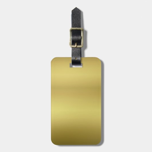 Goldleere Schablone Gepäckanhänger (Vorderseite vertikal)