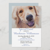 GOLDLEN LABRADOR WISHES GLÜCKLICH BIRTHDAY EINLADUNG (Vorne/Hinten)