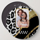 Goldleopard Button (Vorne & Hinten)