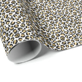 Goldleopard-Druck Geschenkpapier (Rolleneckpunkt)